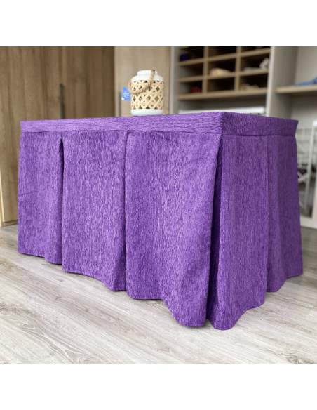 Ropa Elegante 10 Pliegues Reforzada color Morado Multimedida