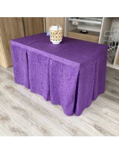 Ropa Elegante 10 Pliegues Reforzada color Morado Multimedida