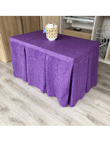 Ropa Elegante 10 Pliegues Reforzada color Morado Multimedida