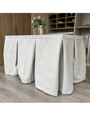 Ropa Mesa Camilla Antimanchas Aterciopelada Triple Grueso Roca Multimedida