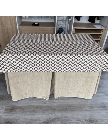 Ropa Doble Grueso Beige con Tapete...