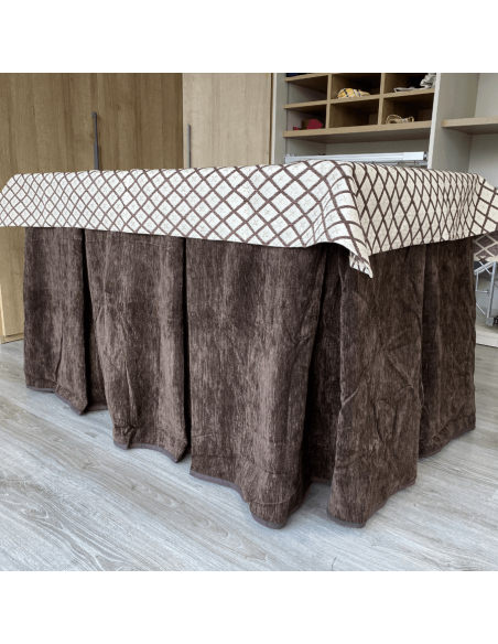 Ropa doble grueso Chocolate con tapete Libano Choco