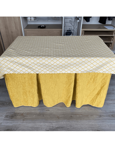 Ropa Doble Grueso Mostaza con Tapete...