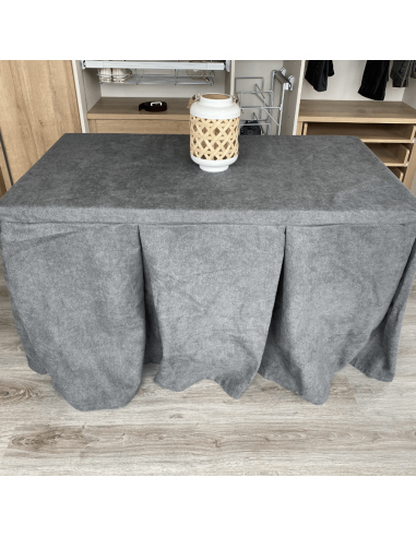 Ropa Camilla Antimanchas Aterciopelada Triple Grueso Gris Multimedida