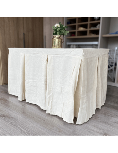 Ropa Elegante 10 Pliegues Reforzada color Marfil