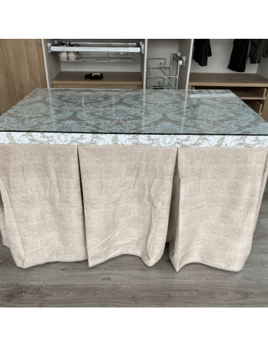 Conjunto Completo Antimanchas Aterciopelado con Tapete Cosido Beige