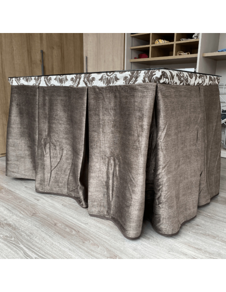 Conjunto Completo Antimanchas Aterciopelado con Tapete Cosido Chocolate