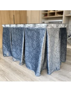 Conjunto Completo Antimanchas Aterciopelado con Tapete Cosido Gris 2