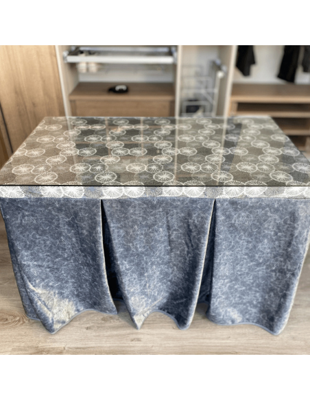 Conjunto Completo Antimanchas Aterciopelado con Tapete Cosido Gris