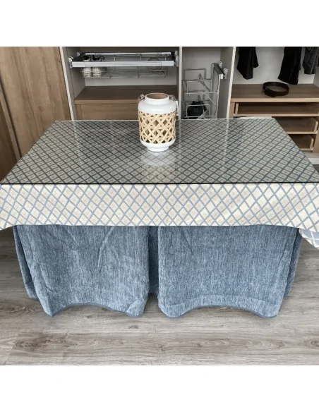 Conjunto Doble Grueso Gris con Tapete Líbano Gris