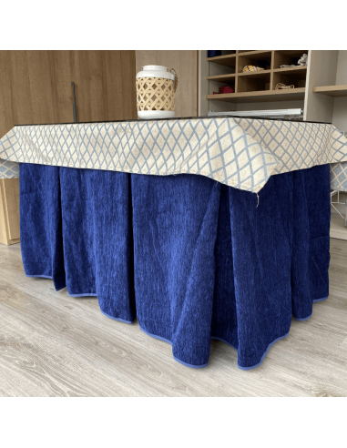 Conjunto doble grueso Azul Marino con...