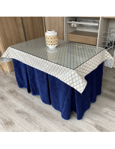 Conjunto doble grueso Azul...