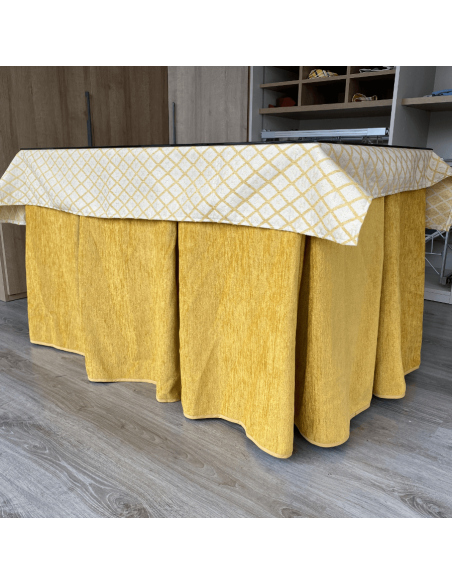 Conjunto doble grueso Mostaza con tapete Líbano Mostaza