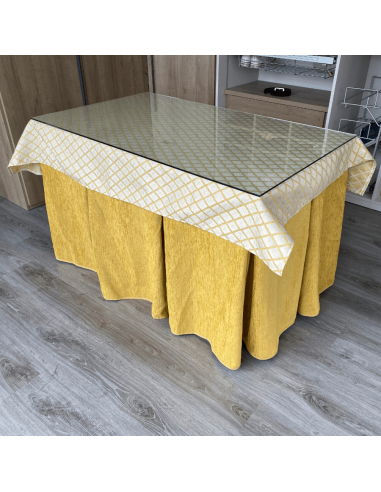 Conjunto doble grueso Mostaza con...