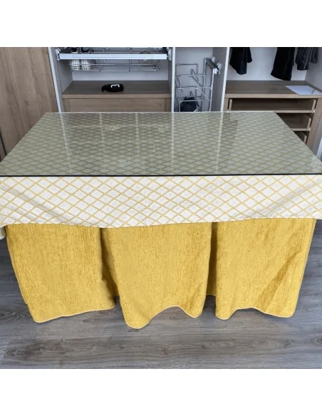 Conjunto doble grueso Mostaza con tapete Líbano Mostaza