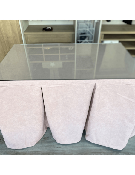 Conjunto Completo Antimanchas Aterciopelado Triple Grueso Rosa