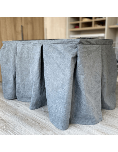 Conjunto Completo Antimanchas Aterciopelado Triple Grueso Gris