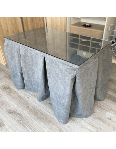 Conjunto Completo Antimanchas Aterciopelado Triple Grueso Gris