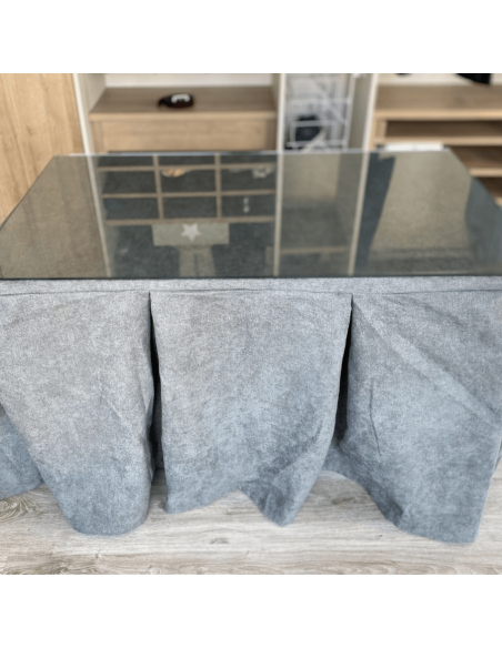 Conjunto Completo Antimanchas Aterciopelado Triple Grueso Gris