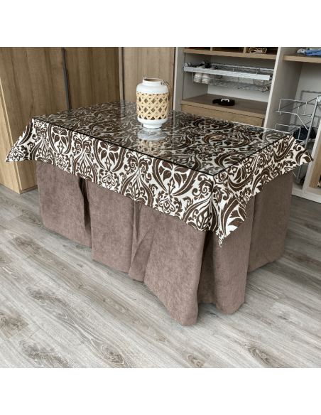 Conjunto Completo Antimanchas Aterciopelado Triple Grueso Choco con Tapete Amaranto Choco