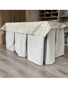 Conjunto Completo Antimanchas Aterciopelado Triple Grueso Roca con Tapete Amaranto Gris 2