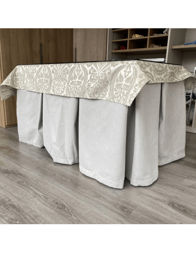 Conjunto Completo Antimanchas Aterciopelado Triple Grueso Roca con Tapete Amaranto Gris