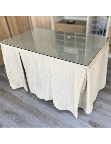 Conjunto Elegante 10 Pliegues Beige