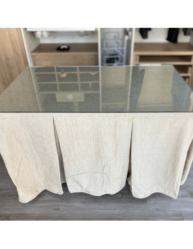 Conjunto Elegante 10 Pliegues Beige