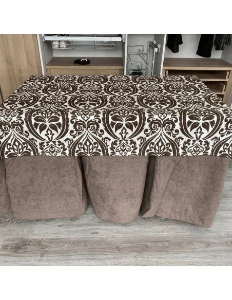 Ropa de Mesa Camilla Antimanchas Aterciopelada Triple Grueso Choco con Tapete Amaranto Choco Multimedida Ropa de Mesa Camilla Antimanchas Aterciopelada Triple Grueso Choco con Tapete Amaranto Choco Multimedida