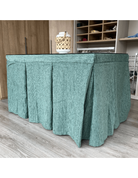 Conjunto Elegante 10 Pliegues Verde