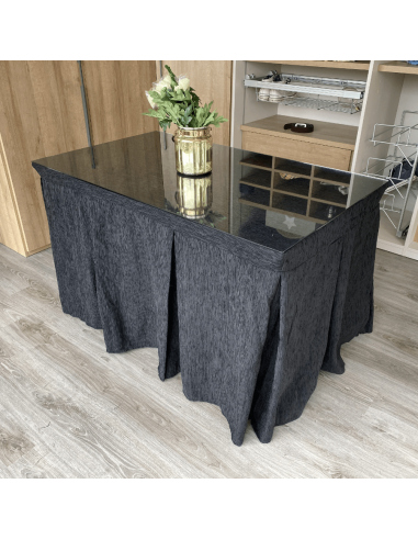 Conjunto Elegante 10 Pliegues Negro