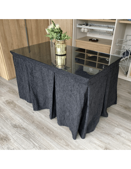 Conjunto Elegante 10 Pliegues Negro