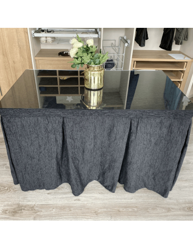 Conjunto Elegante 10 Pliegues Negro