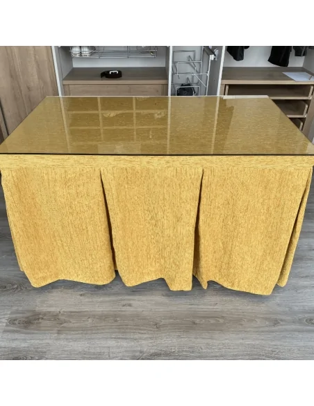 Conjunto Elegante 10 Pliegues Mostaza