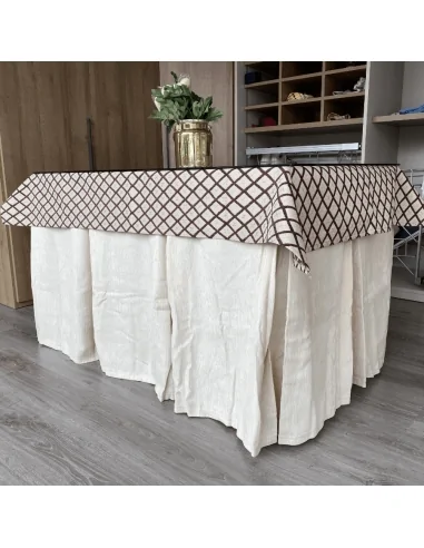 Conjunto Elegante 10 Pliegues Marfil...