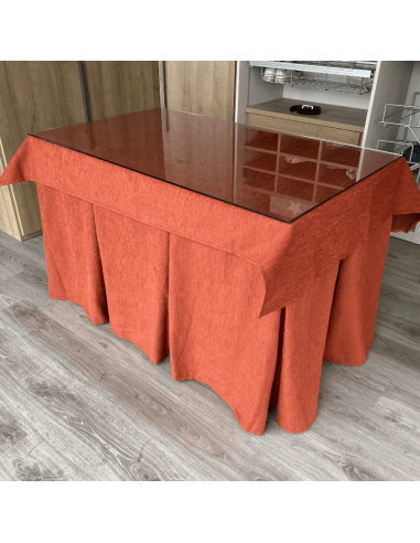 Conjunto Elegante 10 Pliegues Teja...