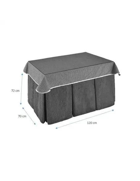 Conjunto Elegante 10 Pliegues Granate con Tapete Eco Granate