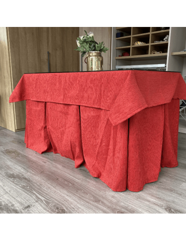 Conjunto Elegante 10 Pliegues Rojo...