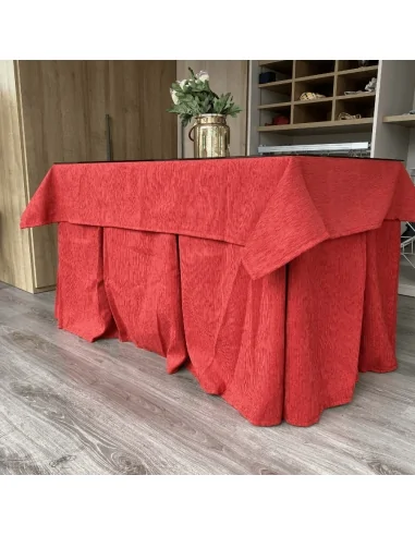 Conjunto Elegante 10 Pliegues Rojo...