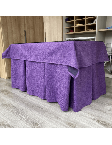 Conjunto Elegante 10 Pliegues Morado...