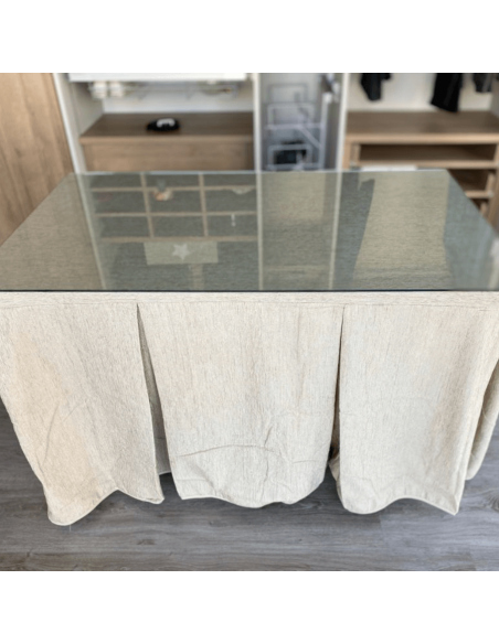 Conjunto elegante 10 pliegues Beige