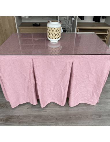 Conjunto elegante 10 pliegues Rosa