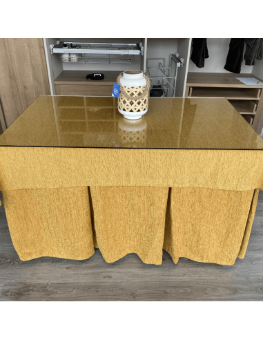 Conjunto Elegante 10 Pliegues Mostaza...