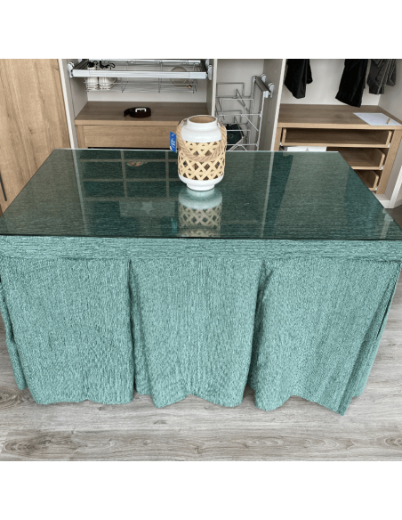 Conjunto elegante 10 pliegues Verde