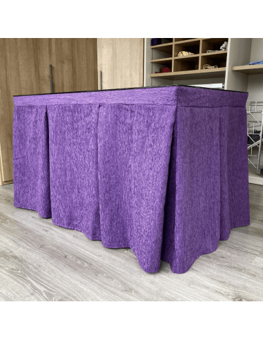 Conjunto elegante 10 pliegues Morado