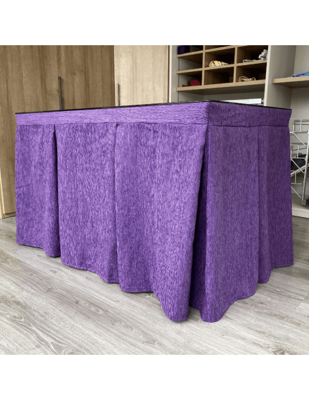 Conjunto elegante 10 pliegues Morado