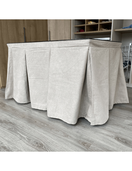 Conjunto antimanchas aterciopelado triple grueso mesa forja relax