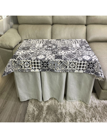 Conjunto Ropa Elegante 10 Pliegues Gris Claro con Tapete