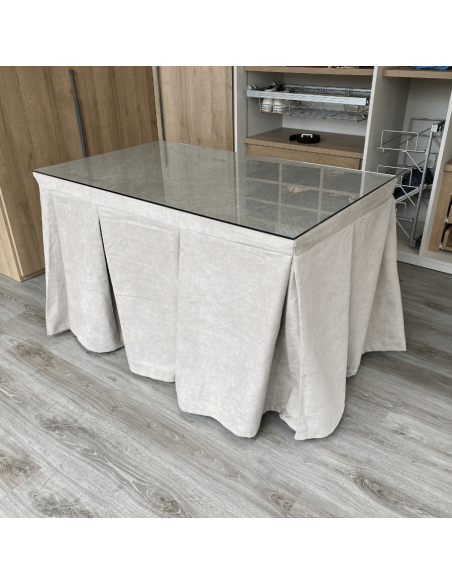 Conjunto antimanchas aterciopelado triple grueso mesa forja relax