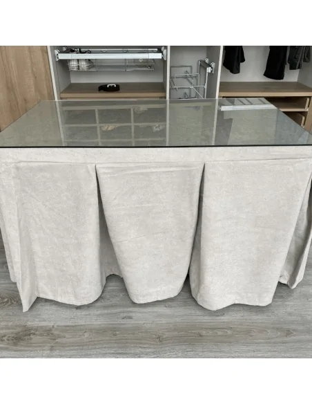 Conjunto antimanchas aterciopelado triple grueso mesa forja relax